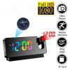 HD Wifi Clock Camera Night Vision Motion Detection Camcorder Rotation Projection Clock