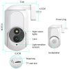 K7 Security Camera Wi-Fi Surveillance Camera Siren Alert Night Vision Smart 1080P HD Cams Smart Camera US Plug