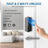 US PIONEERWORKS Keyless Entry Door Lock 5 in 1 Smart Lock Fingerprint Deadbolt