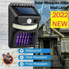 Solar Bug Zapper Mosquito Killer Lamp Outdoor Camping Led Light