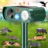 Animal Repeller Ultrasonic Solar Power Outdoor Pest Cat Mice Sensor Pir Portable Repeller