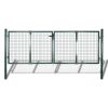 Garden Mesh Gate Fence Door Wall Grille 113.8" x 29.5" / 120.5" x 49.2"