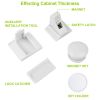 4Pcs Magnetic Cabinet Locks Child Safety Drawer Locks Adhesive Baby Proof Cabinets Latches Kit