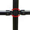 Security Palisade Fence with Pointed Top Steel 19' 8"x4' 11" Black