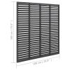 Louver Fence WPC 70.9"x70.9" Gray