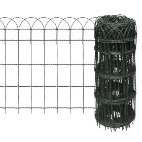 Garden Border Fence Powder-coated Iron 82'x2.1'