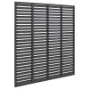 Louver Fence WPC 70.9"x70.9" Gray