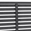 Louver Fence WPC 70.9"x70.9" Gray