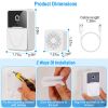 Smart Wireless Wi-Fi Video Doorbell Security Phone Door Bell Intercom Camera Door Bell Chime Two Way Audio Night Vision