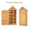 Wooden Outdoor Lockable Garden Tool Storage