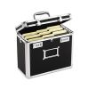 Locking File Boxes Chest Letter Files;  13.75" x 7.25" x 12.25";  Black