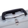 45*25*7.5cm Aluminum New Framed Locking Gun Pistol HandGun Lock Box Hard Storage Carry Case Silver