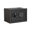 Small digital safe; model 17SCM; with electronic lock and spare key; black