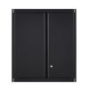 Black Wall Storage Cabinet with Adjustable Shlef,Metal Wall Storage Cabinet with Lock for Kithen, Bathroom,Garage