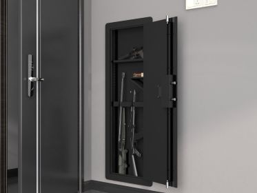 In Wall Gun Safe and Money Safe - Hidden Safe Provides Security for Your Firearms & Valuables, Keypad Entry - for Home, Office