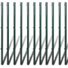 Chain Link Fence with Posts Steel 59.1"x 984.3" Green