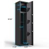 Large Capacity Quick Access Fingerprint Gun Safe,4-5 Gun Biometric Metal Rifle Gun Security Cabinet Safe Locker