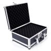 30*15*23cm Aluminum New Framed Locking Gun Pistol HandGun Lock Box Hard Storage Carry Case Black