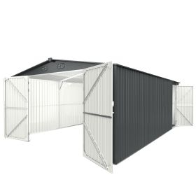 Chery Industrial Heavy-Duty Metal Garage Shed 20'x13'