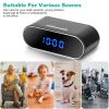 HD 1080P WiFi Alarm Clock Camera Wireless Security Camera Monitor Video Recorder with Night Vision Motion Detection Loop Recording