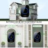 CACAZI Smart Home Wireless Music Doorbell 60 Chimes 5 Volume 300M Remote IP44 Waterproof Door Bell