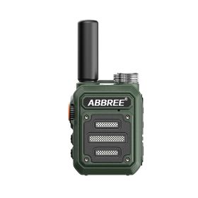 ABBREE AR-63 UHF Walkie Talkie Wireless Copy Frequency Powerful Receiver Scanner Frequency Long Range Two Way Radio (Color: Green)