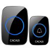 CACAZI Smart Home Wireless Music Doorbell 60 Chimes 5 Volume 300M Remote IP44 Waterproof Door Bell