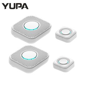 433MHZ Wireless Smart Doorbell LED Light 36 Songs Welcome Home Security EU US Pulg Button Doorbell (Color: C, Plug Type: US Plug)