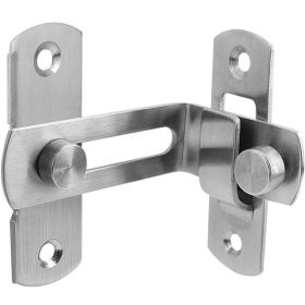 90 Degree Hasp Latches Stainless Steel Sliding Barn Door Chain Locks Security Tools Hardware (size: small size)