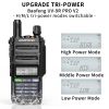 Baofeng UV-9R PRO V2 128 Channels High-Power Walkie Talkie UV Dual Band CB Ham Radio IP68 Waterproof 2800mAh Flashlight Two-way Radio EU Plug